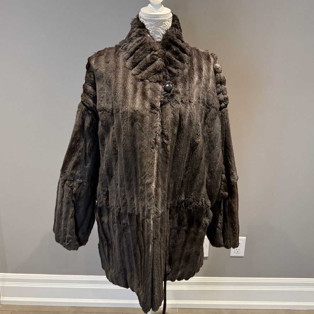Genuine Rabbit Fur Coat